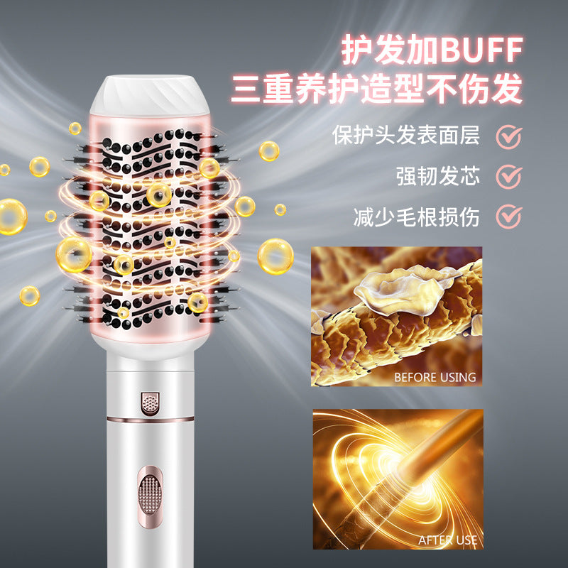Cross-border four-in-one hair dryer, curling iron, curling straight dual-purpose hair styling comb, electric high-speed hair dryer, hot air comb