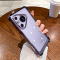Suitable for huawei p80 electroplated transparent mobile phone case with four-corner airbag anti-fall magic8 protective cover nova13pro new