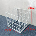 Wrought iron mesh storage basket - portable laundry hamper, organizer, shelf, fruit basket, basketball, yoga mat, and toy storage bin