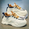 Men's shoes 2026 spring new breathable sports casual dad shoes men's thick sole non-slip trendy easiest for match dad trendy shoes
