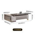 President's desk, executive desk, ceo desk, minimalist luxury chairman's office furniture, high-end office desk and chair set