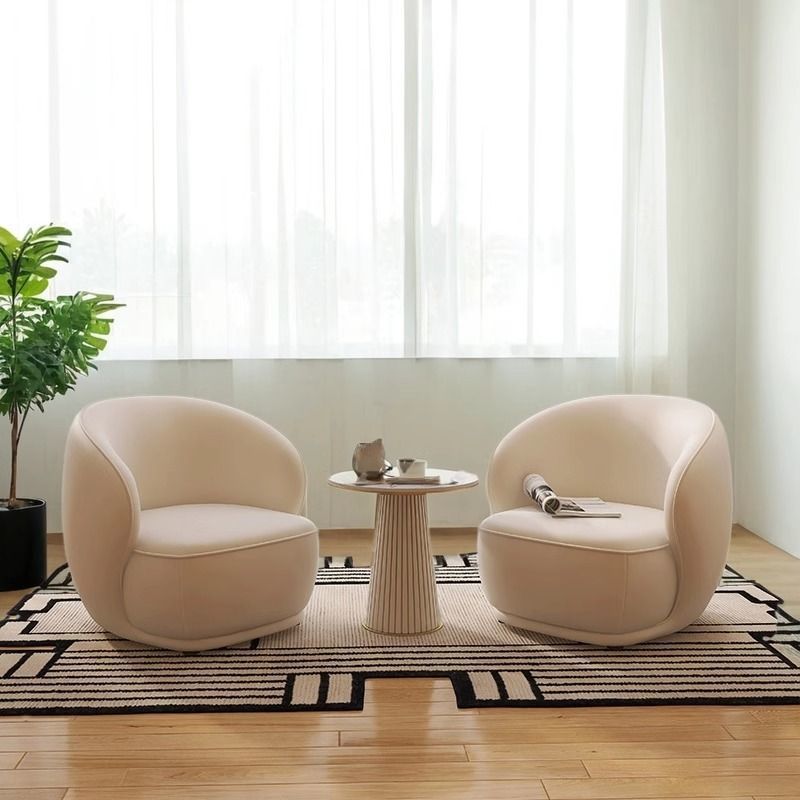 Creative leisure chair rest area reception negotiation light luxury milk tea shop small apartment Internet celebrity beauty salon single sofa