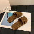 Birkenstock women's summer sandals - new 2025 retro fairy style casual soft flat beach sandals