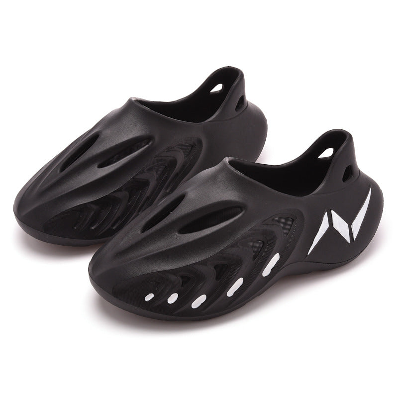 Cross-border 2025 new camouflage sports coconut hole shoes men's trend hollow Roman sandals beach shoes wholesale