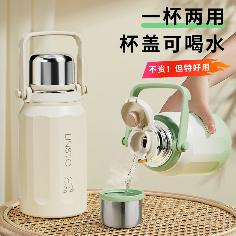 New arrival diamond-shaped portable thermos kettle large-capacity water cup 316 outdoor stainless steel portable men's and women's home campus