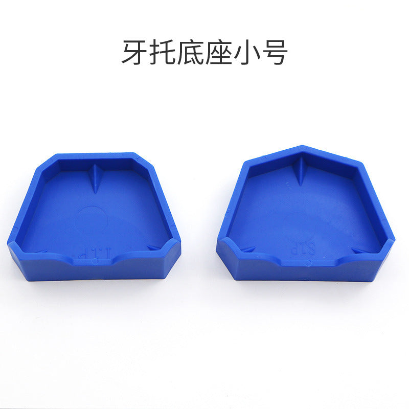 Dental silicone rubber with foot tray base impression casting plaster base dental model base oral material