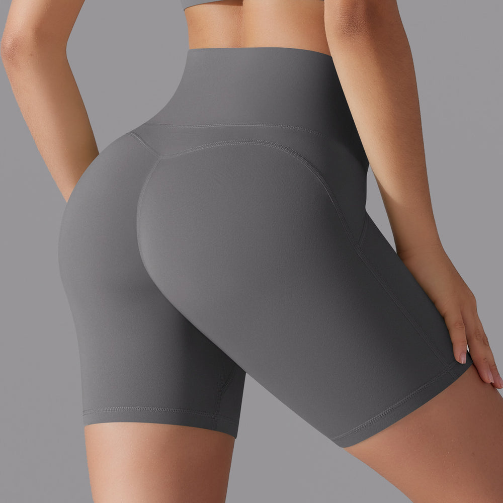 New arrival free underwear without embarrassing lines high waist tight zero-sense three-quarter pants sports running fitness yoga shorts for women