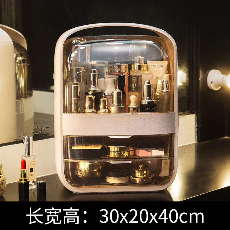 Internet celebrity cosmetics storage box portable dustproof waterproof drawer dresser lipstick skin care products desktop storage box
