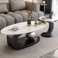 Slate coffee table cream style living room for home oval modern small apartment black and white classy design coffee table combination