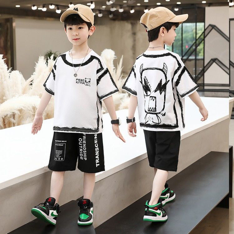 Boys' short-sleeve t-shirt - summer  new collection - kids' summer apparel - trendy street style - boys' t-shirt
