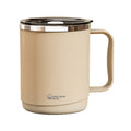 304 stainless steel mug with lid, double-walled, stylish coffee cup for women, office use, and home drinking