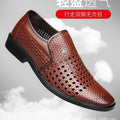 Men's sandals 2024 new summer casual closed-toe clogs hollow-out leather sandals wholesale dropshipping