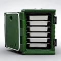 Big export-grade large capacity push-pull collapsible insulated food warmer box with insulated cutlery set