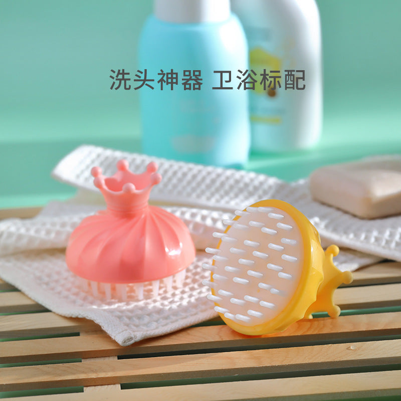 Baby shampoo brush, kids' scalp scrubber, silicone bath sponge, newborn baby bath sponge, bath mud for babies