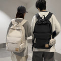 New classic multifunctional backpack - large capacity, waterproof, with hanging pouch - minimalist design for middle school students, class, leisure, and travel