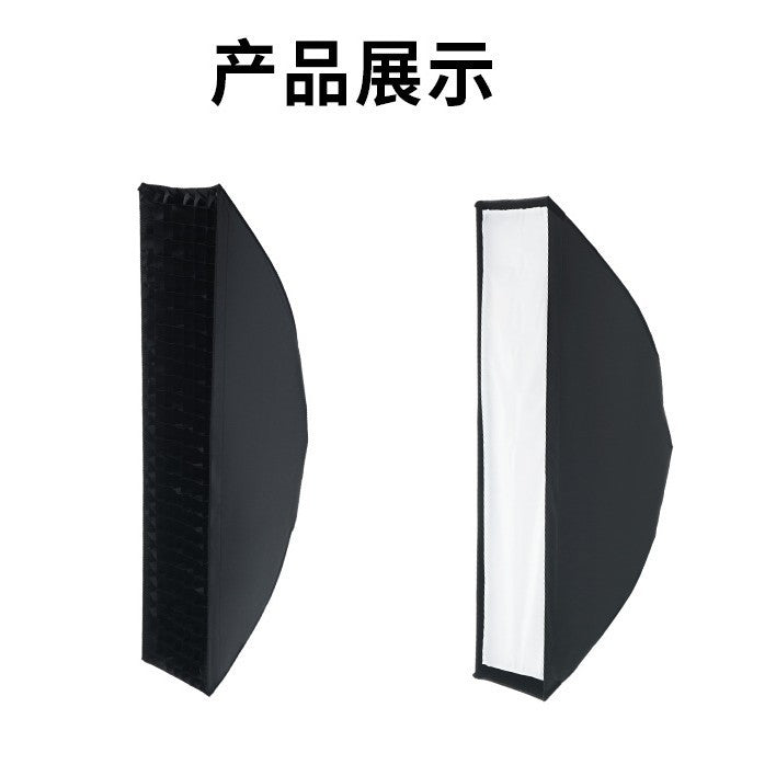 Cross-border 30 * 120cm softbox photography baorong mouth softcover flash fill light four-corner strip softbox