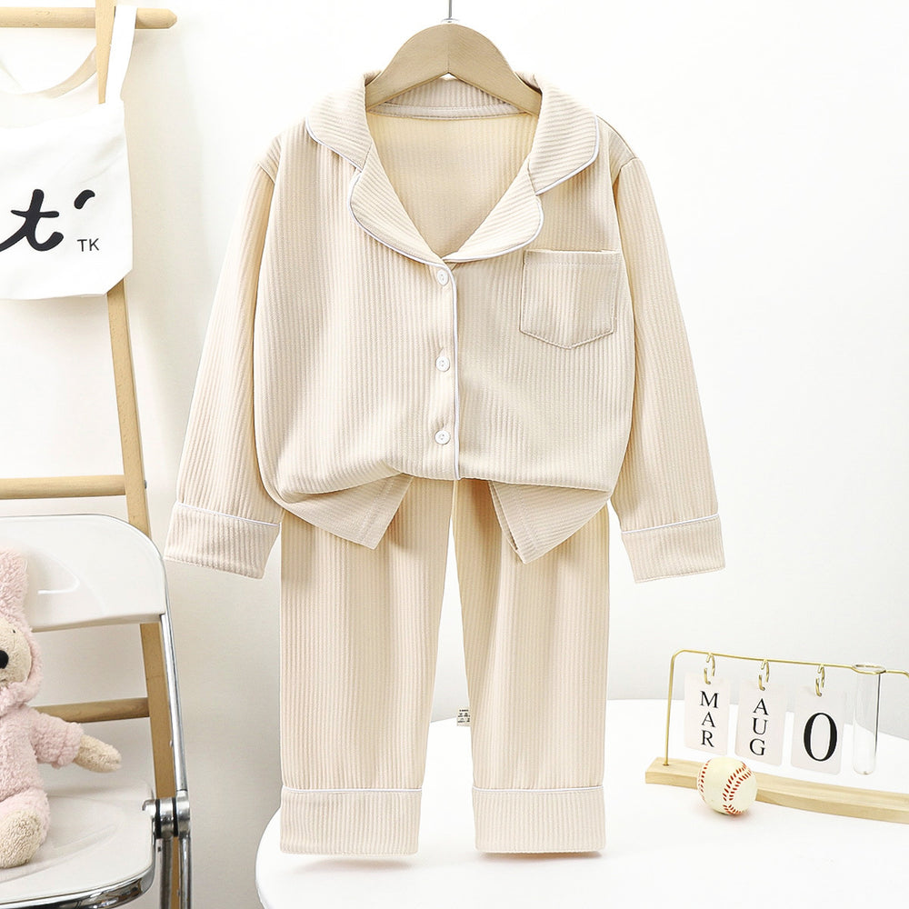 Derong heattechsuit double-sided couple pajamas women's thickened winter men's lapel home clothes pajamas suit