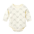 Newborn baby clothes boneless thin baby jumpsuit spring & fall monk suit bag butt suit triangle khaki climbing suit