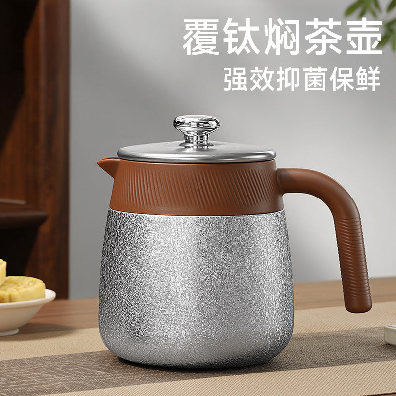Titanium-coated inner pot tea pot gift box thermos kettle hot water kettle tea pot for home tea pot tea water separation cup tea set
