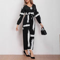 cross-border code new arrival  women's original elegantcasualtie back waist jumpsuit