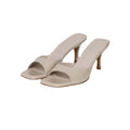 French high-heeled sandals - patent leather, 2024 new collection, versatile stiletto heel, square toe, open toe, sexy outdoor slippers for women
