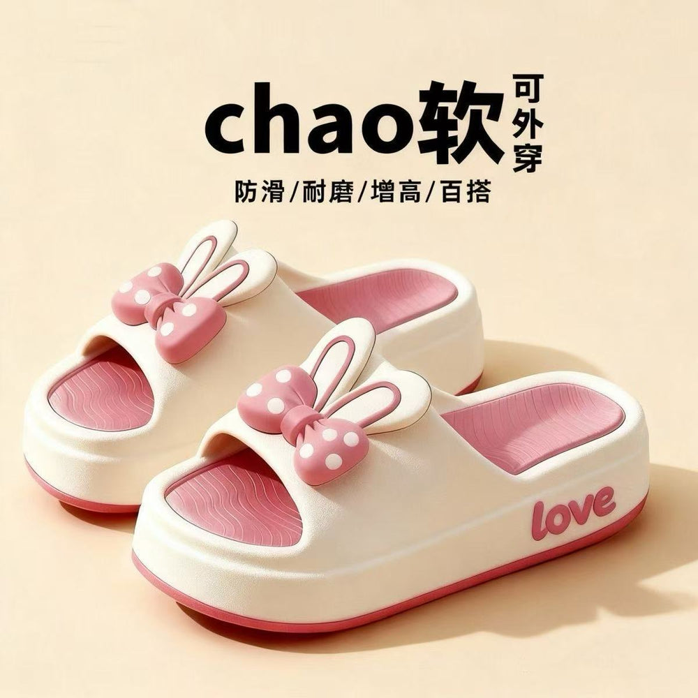 2025 new indoor home "cloud-like" platform slide sandals - women's summer thick-soled height-increasing slippers for outdoor wear