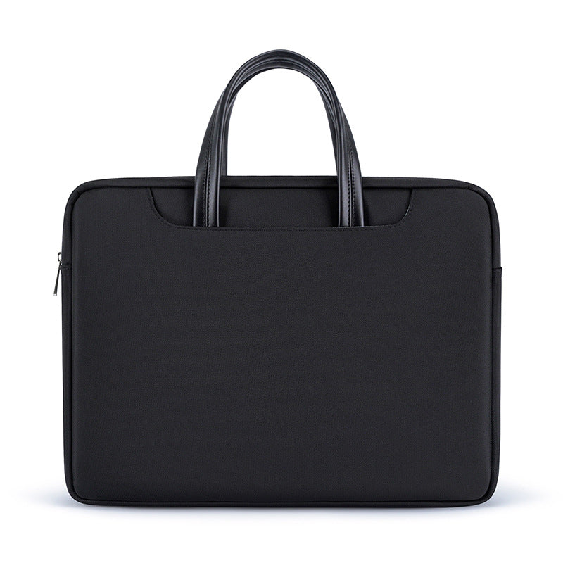 Large capacity business briefcase - waterproof oxford cloth document bag with custom printing, office zipper conference bag, laptop sleeve