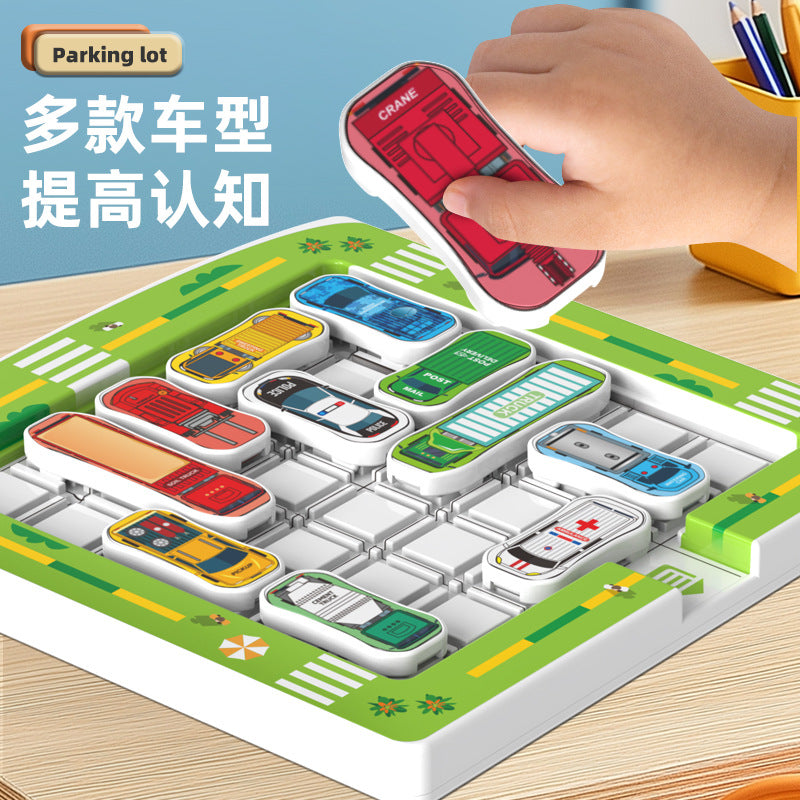Magnetic car puzzle - sliding puzzle game for kids - brain training & intellectual development - wholesale