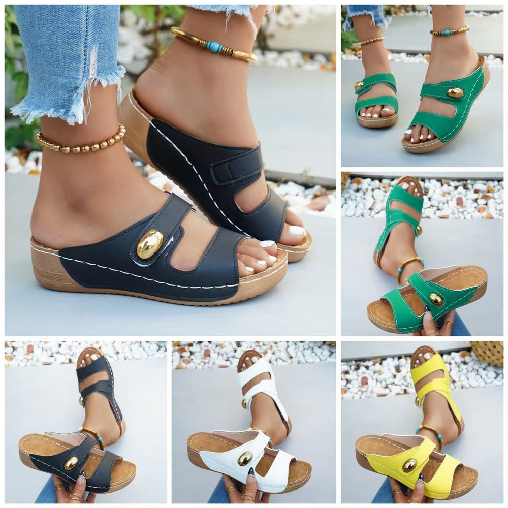 Women's slippers - new  styles for export: southeast asian summer thick-soled slides, wholesale cross-border sandals