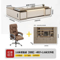 2.8m boss table [double cabinet] + chair + 2.8m file cabinet