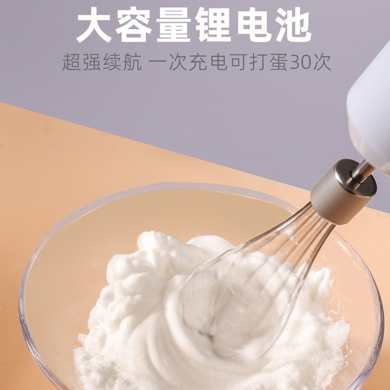 Factory direct: cordless electric hand mixer for home use - small baking tool, automatic whisk for cream. hot seller!