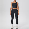 European and american new cloud-like compression yoga set - shockproof, quick-drying, beautiful back design - outdoor leisure running fitness apparel