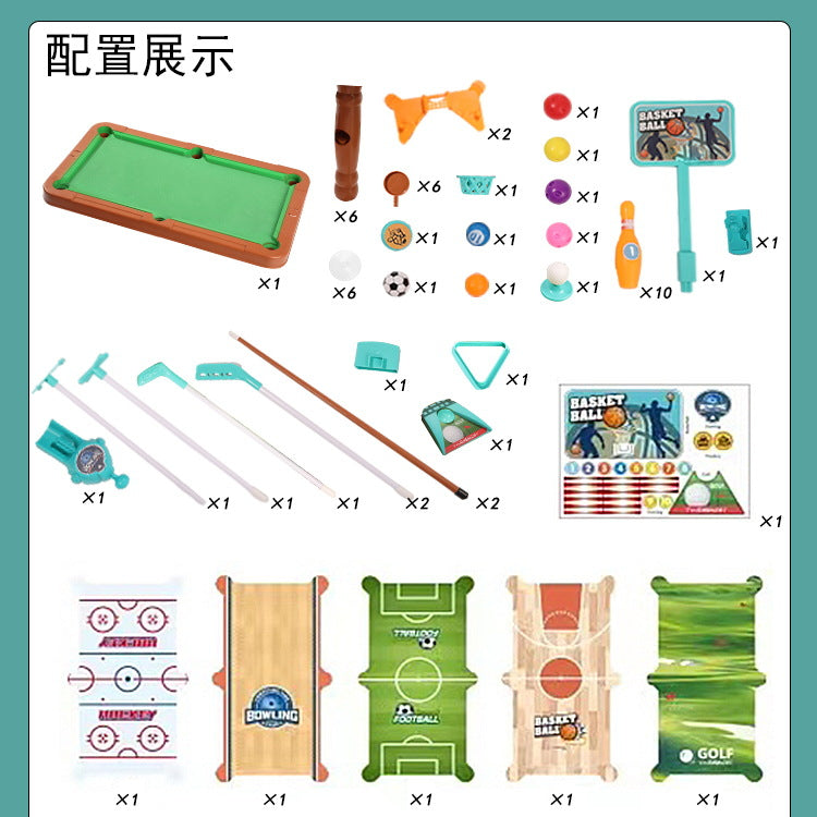 best-selling pool table, suitable for home use, mini pool table for kids, multi-functional board game toy, indoor two-player game for men