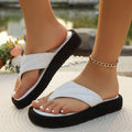 2026 summer new european and american style plus size casual thick sole flip-flops women's slippers