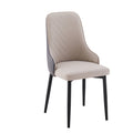 Restaurant & hotel leather upholstered chairs - nordic dining chairs - modern minimalist casual backrest stools - large v-shaped chairs