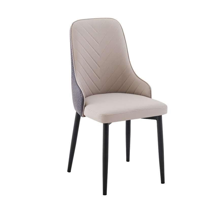 Restaurant hotel leather soft chair scandinavian dining chair manufacturer wholesale casualcasual back stool large v chair