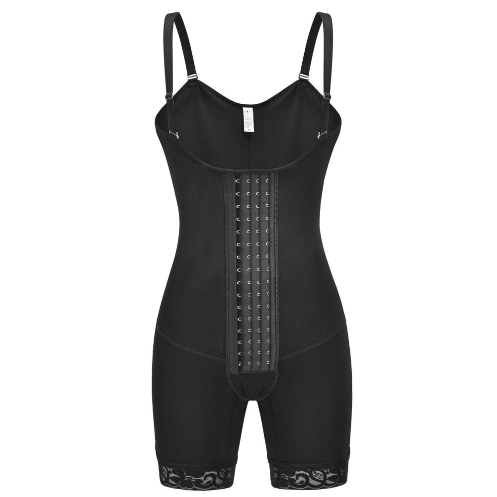 Four-breasted plus size suspender corset mesh waist shaping butt lift postpartum tummy control one-piece body shaping garment for women tight body shaping
