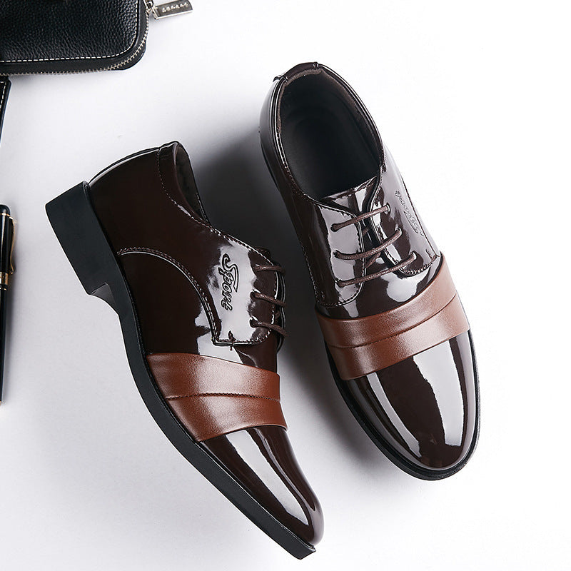 premium new leather shoes men's casual business formal office shoes men's 46 47 48 large size shoes