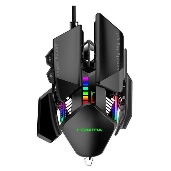 Mechanical mouse M8 wired computer notebook eat chicken press gun mouse macro definition water-cooled game mouse
