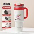 Personalized internet celebrity giant thermos cup 316 stainless steel straw water cup good-looking large capacity car ice cup
