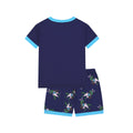 Flame-retardant fabric cross-border foreign trade summer home wear interesting dinosaur egg picking 2-piece set