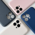 New iphone 16 case, soap-like liquid tpu solid color full coverage protective case for apple 15 pro max
