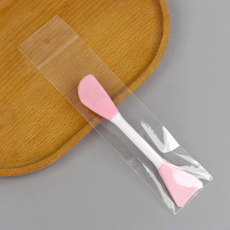 Double-ended silicone brush mask brush knife type + shovel type soft rubber head brush diy mask adjustment tool dual-purpose makeup brush