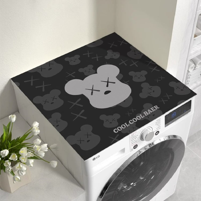 Washing machine cover, refrigerator dust cover, waterproof sun protection cover, coffee table bedside table, no-wash leather mat