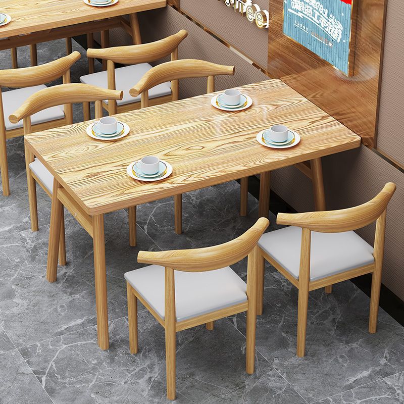 Complete dining table and chair combination Snack bar Milk tea breakfast shop restaurant table and chair canteen dining table and chair commercial restaurant table and chair