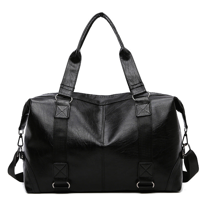 Spot wholesale PU men's Korean version casual messenger travel bag  large-capacity luggage bag men's bag manufacturer wholesale