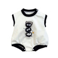Baby bodysuit  summer thin cartoon soot sprite sleeveless short a-grade skin-friendly baby crawling suit