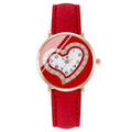 Elegant heart-shaped rhinestone classic fashion women's watch - summer niche small quartz wristwatch for women