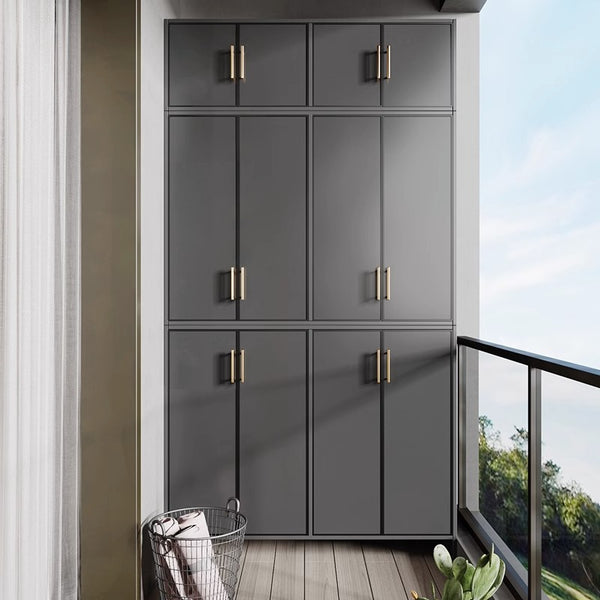 Space Aluminum Balcony Locker Sunscreen Wardrobe Large Capacity Cabinet Sundries Storage Cabinet Locker Shoe Cabinet Side Cabinet