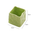New arrival cream style ceramic fruit fork jar set creative cheese storage jar good-looking ball fruit fork spoon wholesale